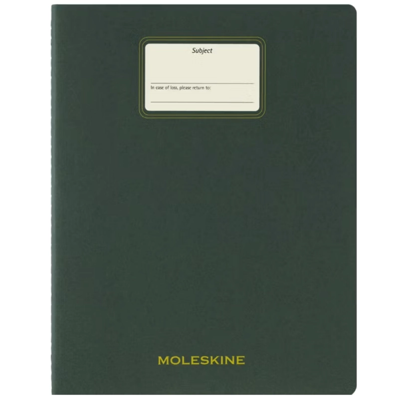 CUADERNO MOLESKINE ESTUDIANTE -TAPA BLANDA XXL -VERDE -RAYAS - 4