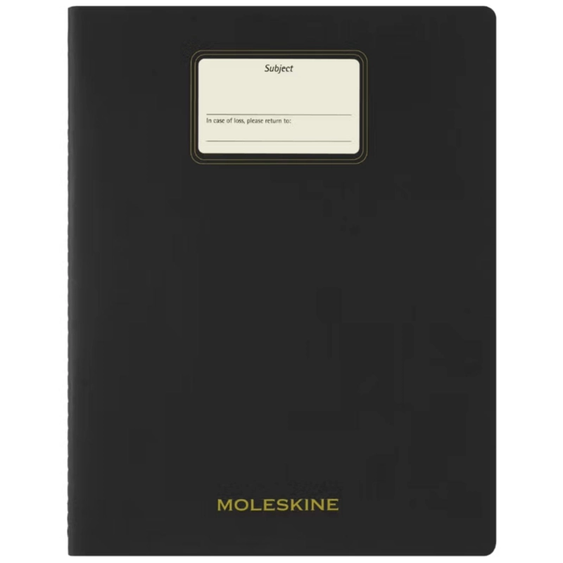 CUADERNO MOLESKINE ESTUDIANTE-TAPA BLANDA-XXL-NEGRO-DE RAYAS - 4