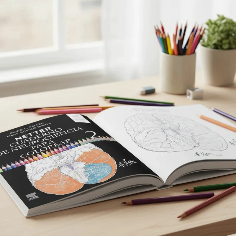 NETTER. CUADERNO DE NEUROCIENCIA PARA COLOREAR 2ED. - 2