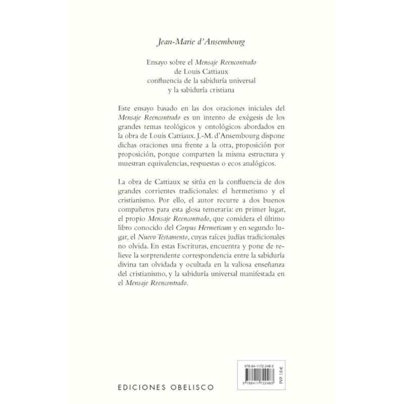 ENSAYO SOBRE EL MENSAJE REENCONTRADO DE LOUIS CATTIAUX - 2