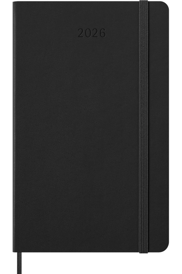 AGENDA MOLESKINE 2026 - SEMANAL - TAPA DURA - LARGE - NEGRO - 6