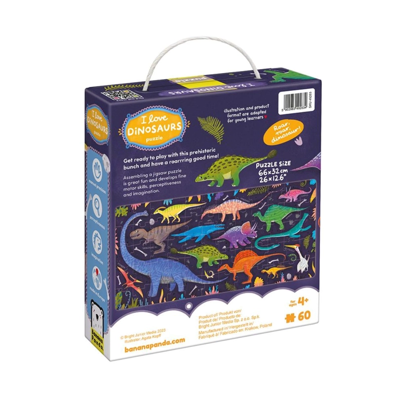 PUZZLE I LOVE DINOSAURS (60 PIEZAS) 4+ - 6