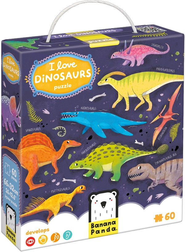 PUZZLE I LOVE DINOSAURS (60 PIEZAS) 4+ - 8