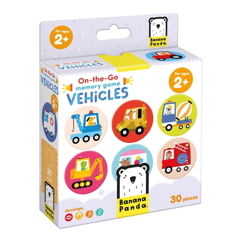 JUEGO DE MEMORIA VEHICLES (15 PARES) 2+ - 1