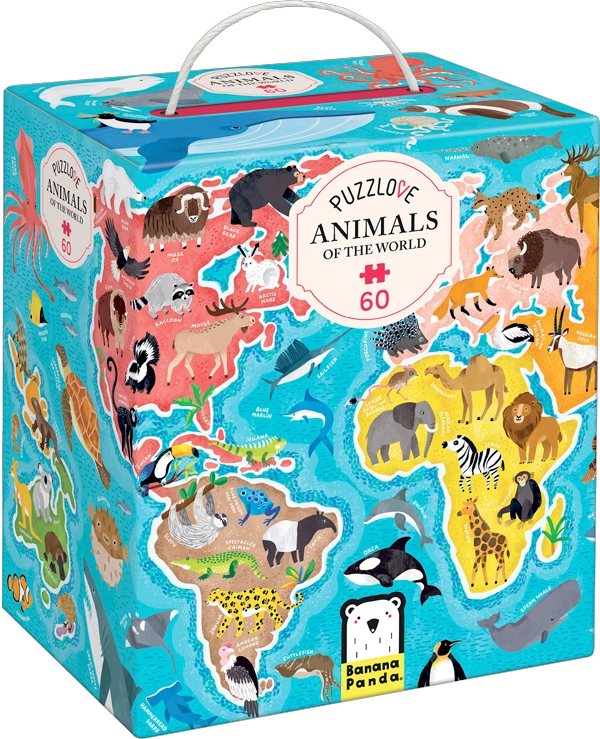 PUZZLE PUZZLOVE ANIMALS OF THE WORLD (60 PIEZAS) 4+ - 6