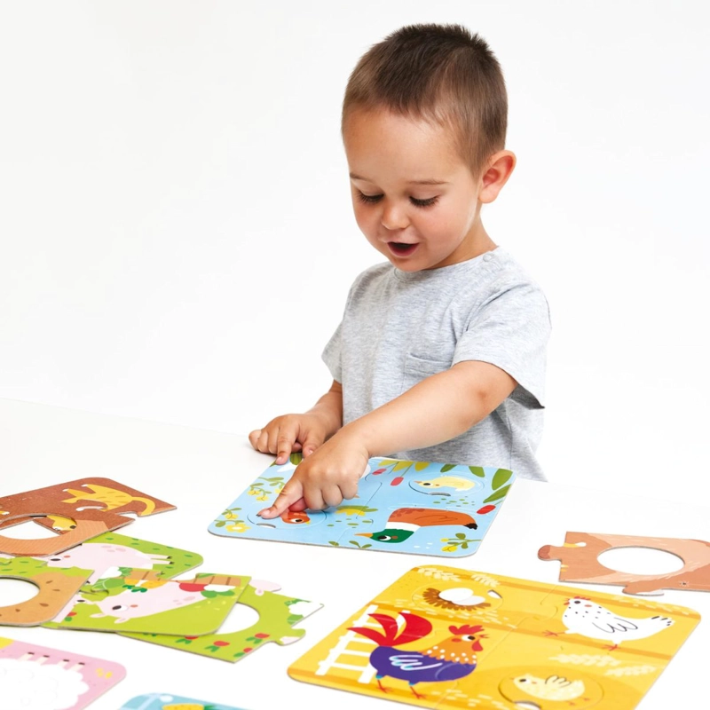 PUZZLE MATCH THE FARM ANIMALS (36 PIEZAS, 6 PUZZLES) 2+ - 4