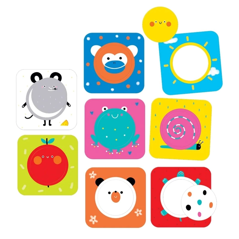 PUZZLE DISCOVERING CIRCLES (16 PIEZAS, 8 PUZZLES) 1+ - 2