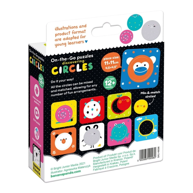 PUZZLE DISCOVERING CIRCLES (16 PIEZAS, 8 PUZZLES) 1+ - 4