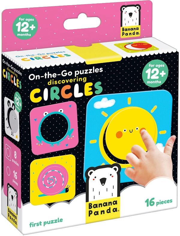 PUZZLE DISCOVERING CIRCLES (16 PIEZAS, 8 PUZZLES) 1+ - 6