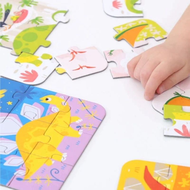 PUZZLE DINOSAURS (45 PIEZAS, 5 PUZZLES) 3+ - 3