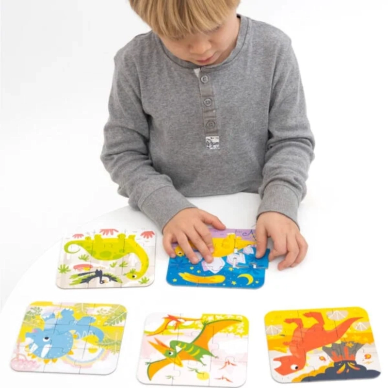 PUZZLE DINOSAURS (45 PIEZAS, 5 PUZZLES) 3+ - 4