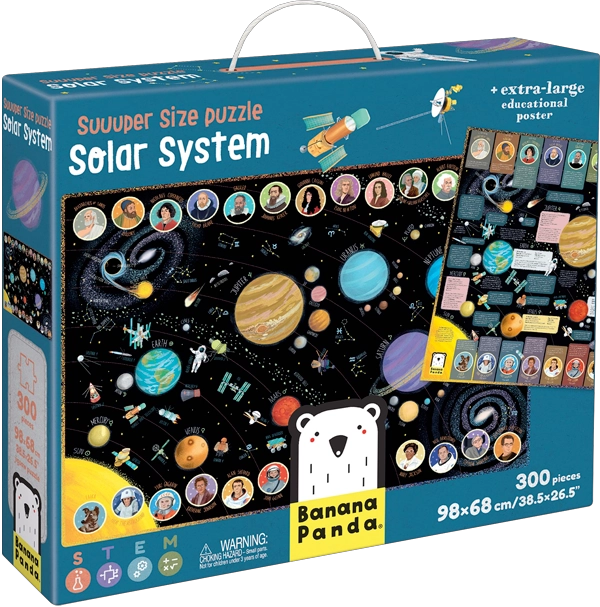 PUZZLE SUUUPER SIZE SOLAR SYSTEM (300 PIEZAS) 7+ - 9