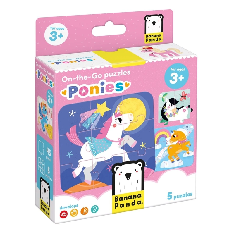 PUZZLE PONIES (45 PIEZAS, 5 PUZZLES) 3+ - 1