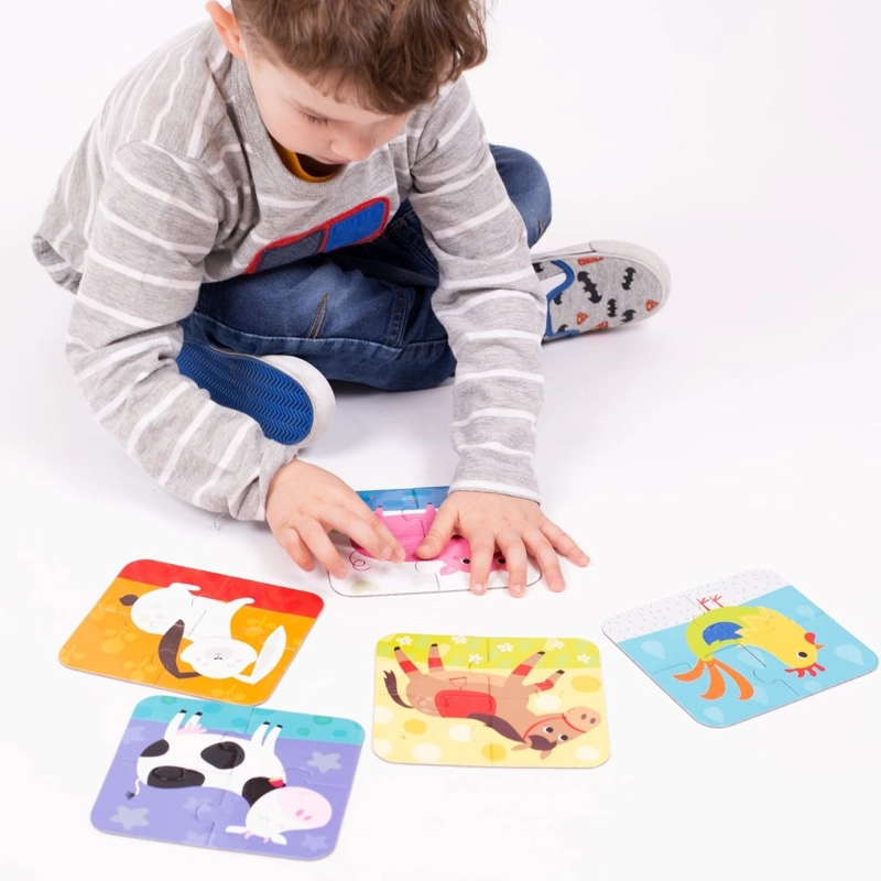 PUZZLE ANIMALS (20 PIEZAS, 5 PUZZLES) 2+ - 2