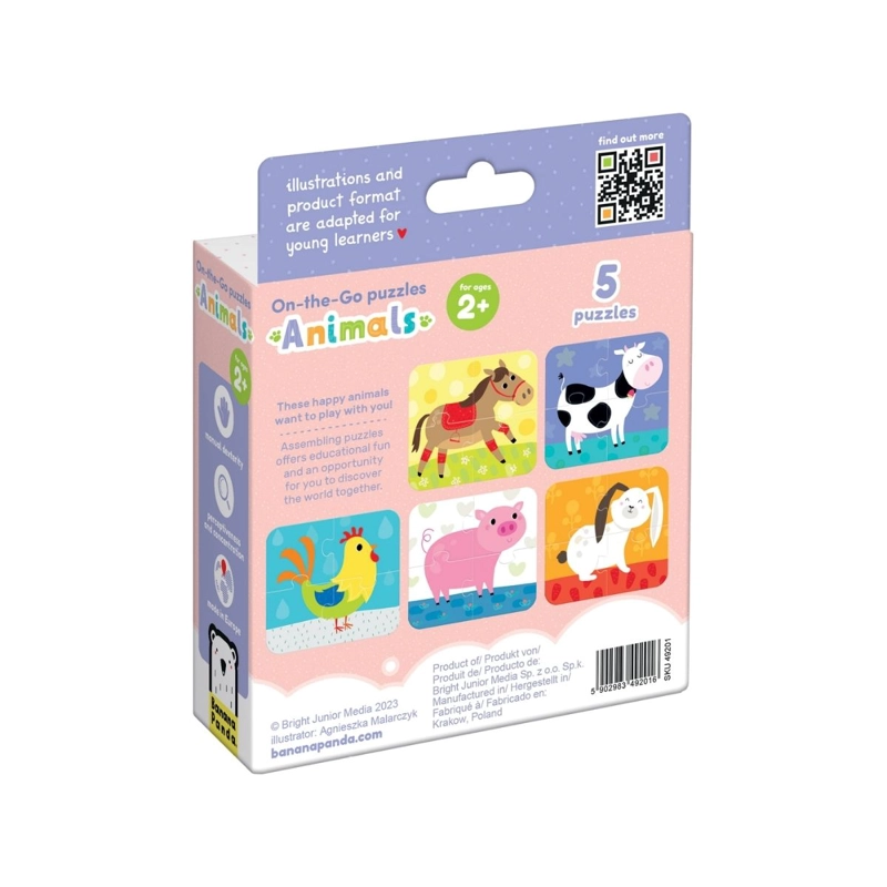 PUZZLE ANIMALS (20 PIEZAS, 5 PUZZLES) 2+ - 4