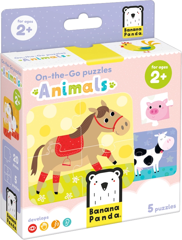 PUZZLE ANIMALS (20 PIEZAS, 5 PUZZLES) 2+ - 6