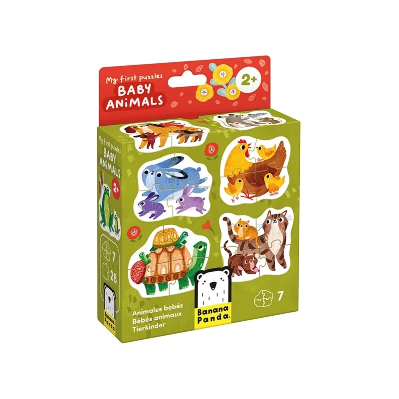 MY FIRST PUZZLE BABY ANIMALS (28 PIEZAS, 7 PUZZLES) 2+ - 1