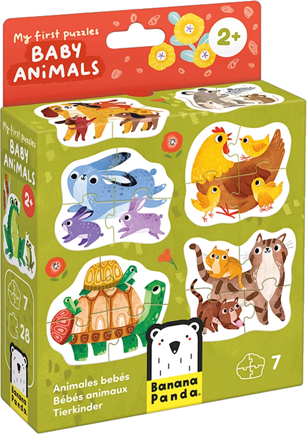 MY FIRST PUZZLE BABY ANIMALS (28 PIEZAS, 7 PUZZLES) 2+ - 6