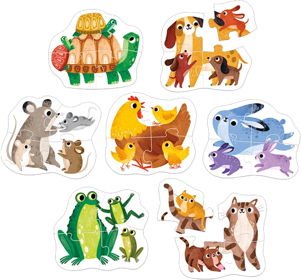 MY FIRST PUZZLE BABY ANIMALS (28 PIEZAS, 7 PUZZLES) 2+ - 7