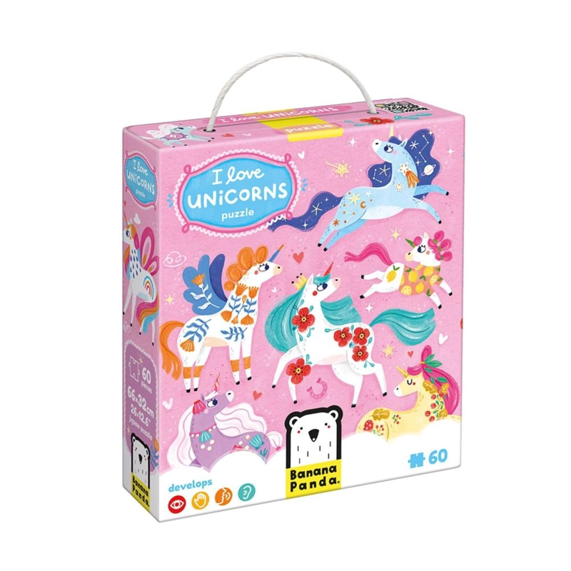 PUZZLE I LOVE UNICORNS (60 PIEZAS) 4+ - 1
