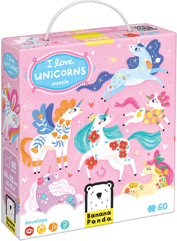 PUZZLE I LOVE UNICORNS (60 PIEZAS) 4+ - 8