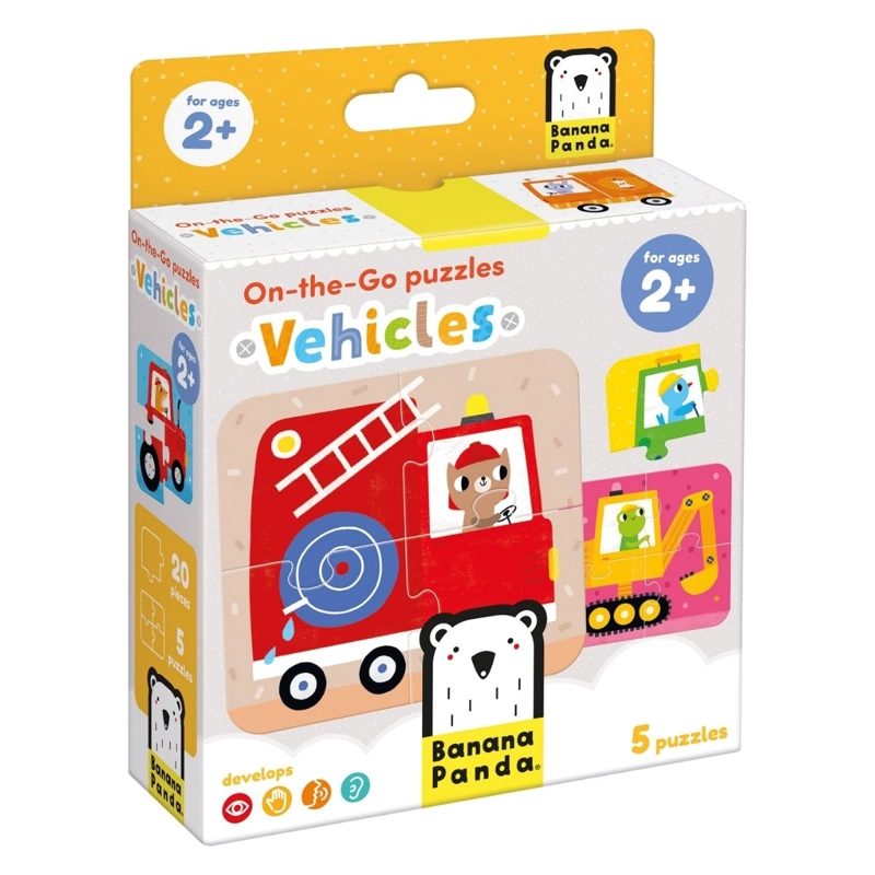 PUZZLE VEHICLES (20 PIEZAS, 5 PUZZLES) 2+ - 1