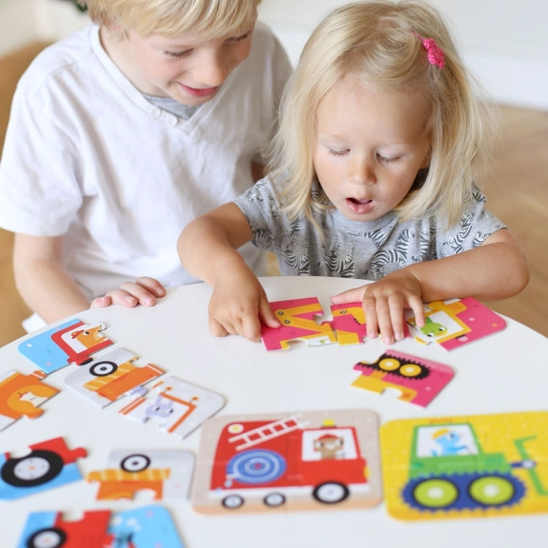 PUZZLE VEHICLES (20 PIEZAS, 5 PUZZLES) 2+ - 2