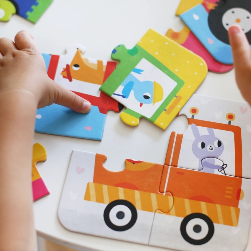 PUZZLE VEHICLES (20 PIEZAS, 5 PUZZLES) 2+ - 3