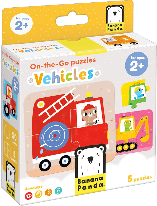 PUZZLE VEHICLES (20 PIEZAS, 5 PUZZLES) 2+ - 7