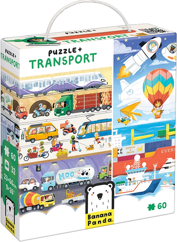 PUZZLE + TRANSPORT (60 PIEZAS) 4+ - 5