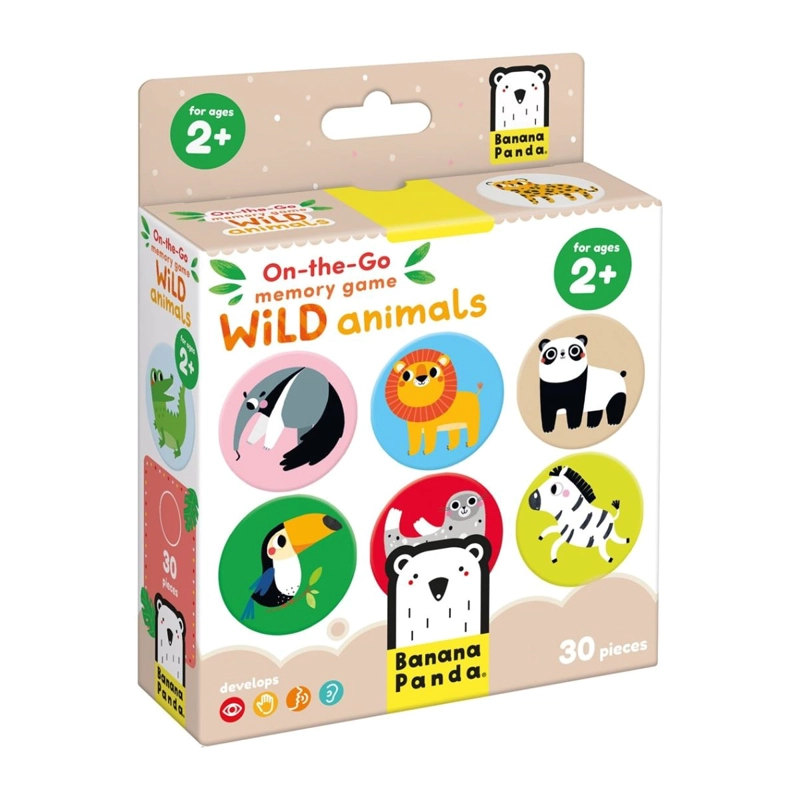 JUEGO DE MEMORIA WILD ANIMALS (15 PARES) 2+ - 1