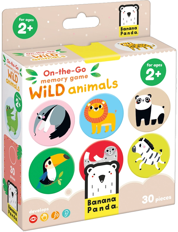 JUEGO DE MEMORIA WILD ANIMALS (15 PARES) 2+ - 6