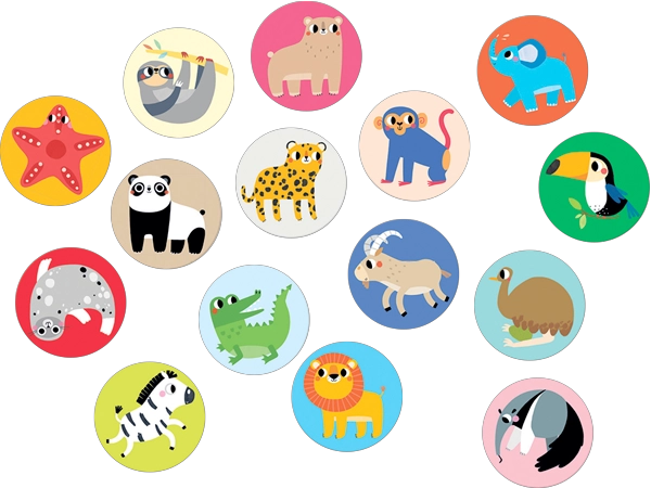 JUEGO DE MEMORIA WILD ANIMALS (15 PARES) 2+ - 7