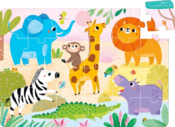 PUZZLE WILD JUMBO SAFARI (24 PIEZAS) 2+ - 7