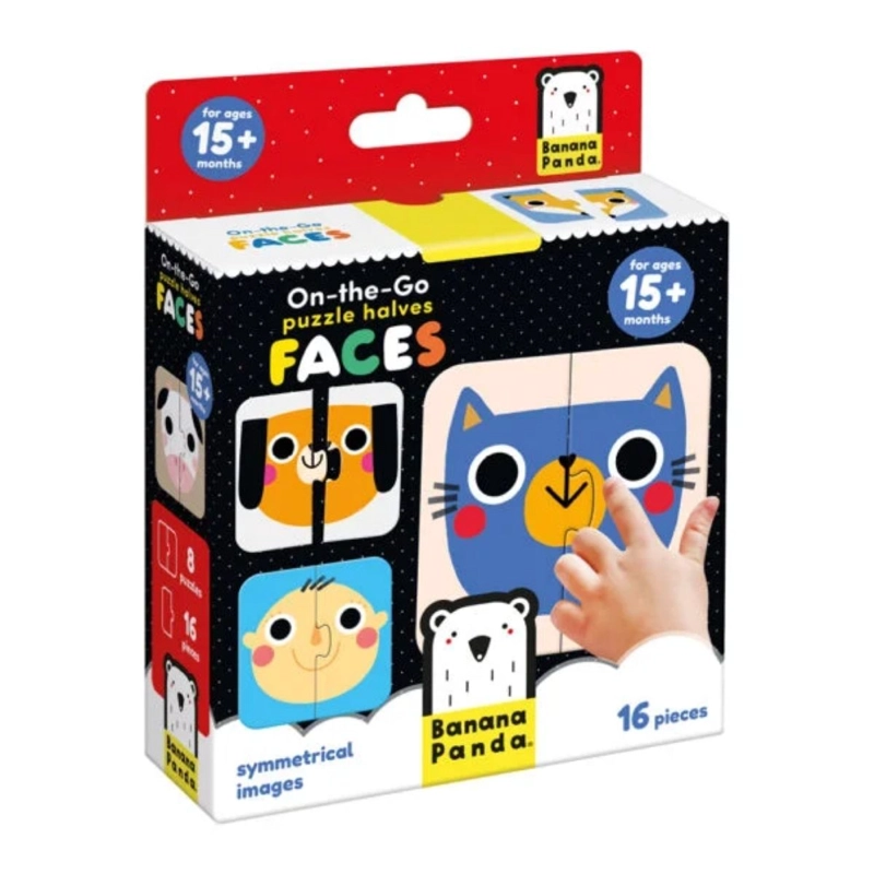 PUZZLE HALVES FACES (16 PIEZAS, 8 PUZZLES) 15M+ - 1