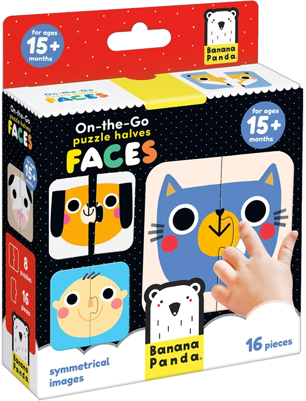 PUZZLE HALVES FACES (16 PIEZAS, 8 PUZZLES) 15M+ - 6