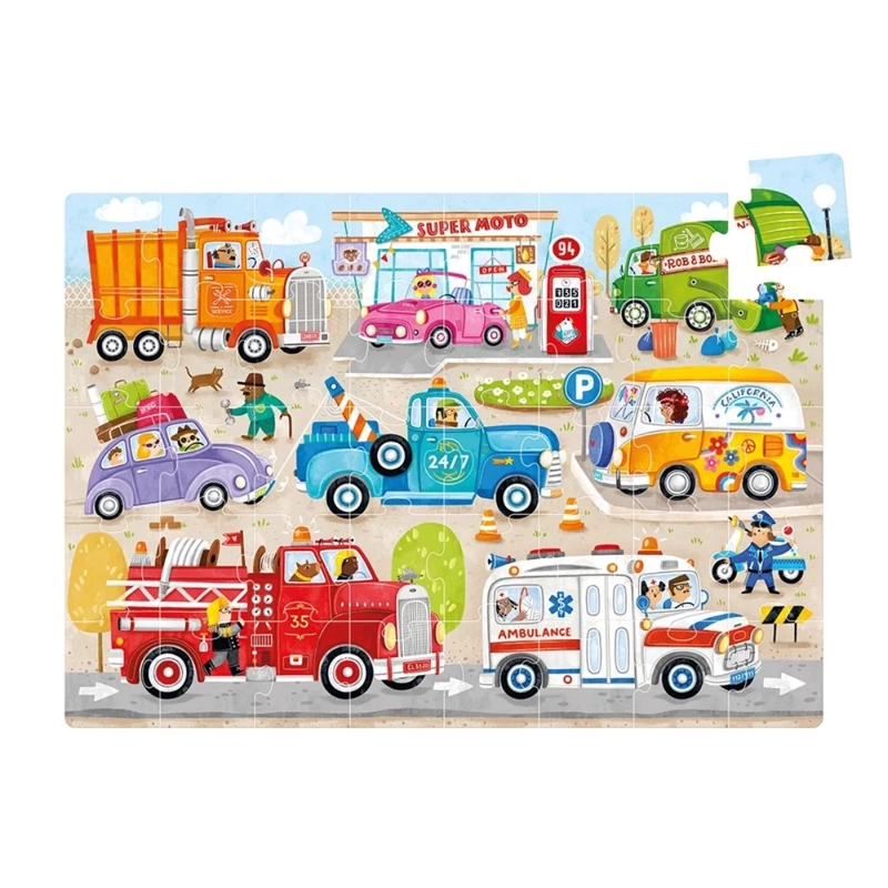 PUZZLE MOTO JUMBO CARS (40 PIEZAS) 3+ - 2
