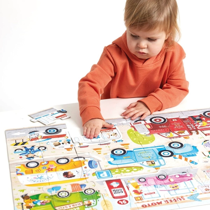 PUZZLE MOTO JUMBO CARS (40 PIEZAS) 3+ - 3