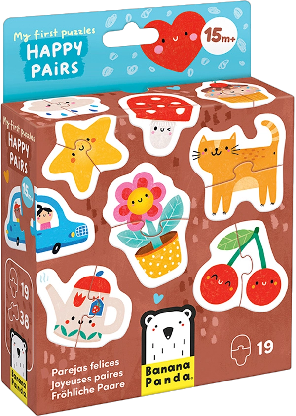 MY FIRST PUZZLE HAPPY PAIRS (38 PIEZAS, 19 PUZZLES) 15M+ - 6