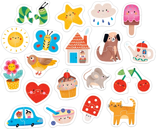 MY FIRST PUZZLE HAPPY PAIRS (38 PIEZAS, 19 PUZZLES) 15M+ - 7