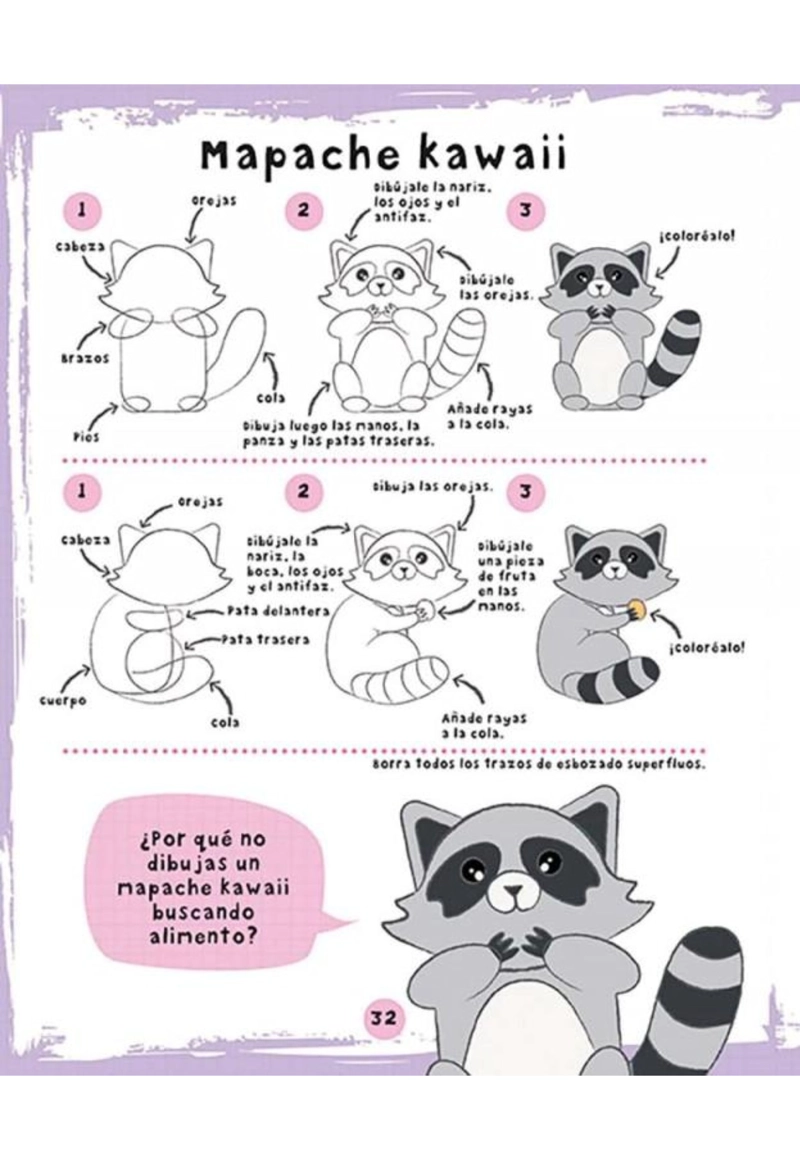 DIBUJAR KAWAII ANIMALES LINDOS - 2