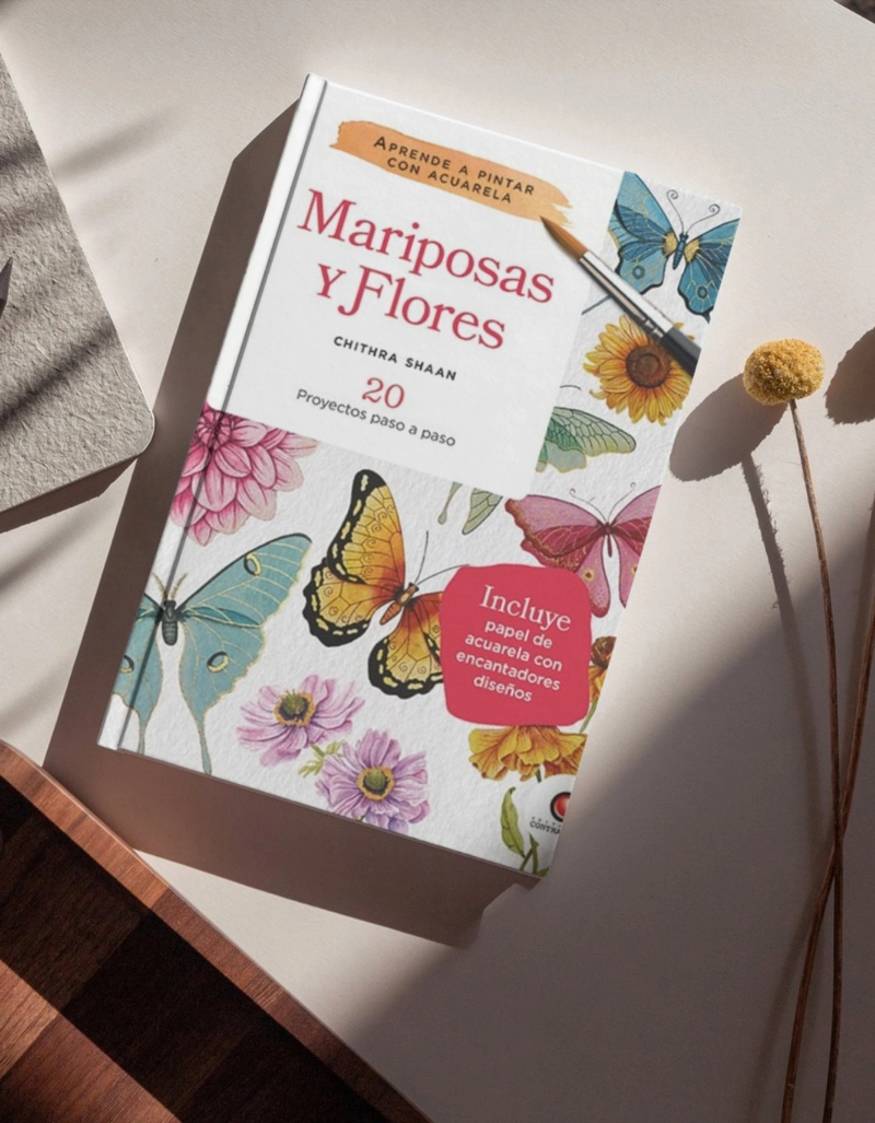 MARIPOSAS Y FLORES. APRENDE A PINTAR CON ACUARELA - 3