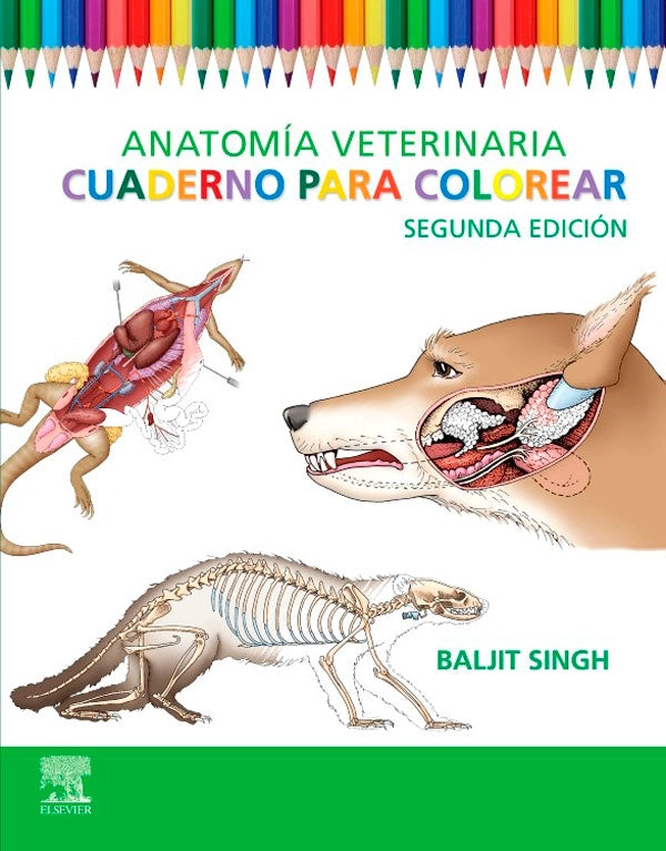 ANATOMIA VETERINARIA. CUADERNO PARA COLOREAR 2ED - 1