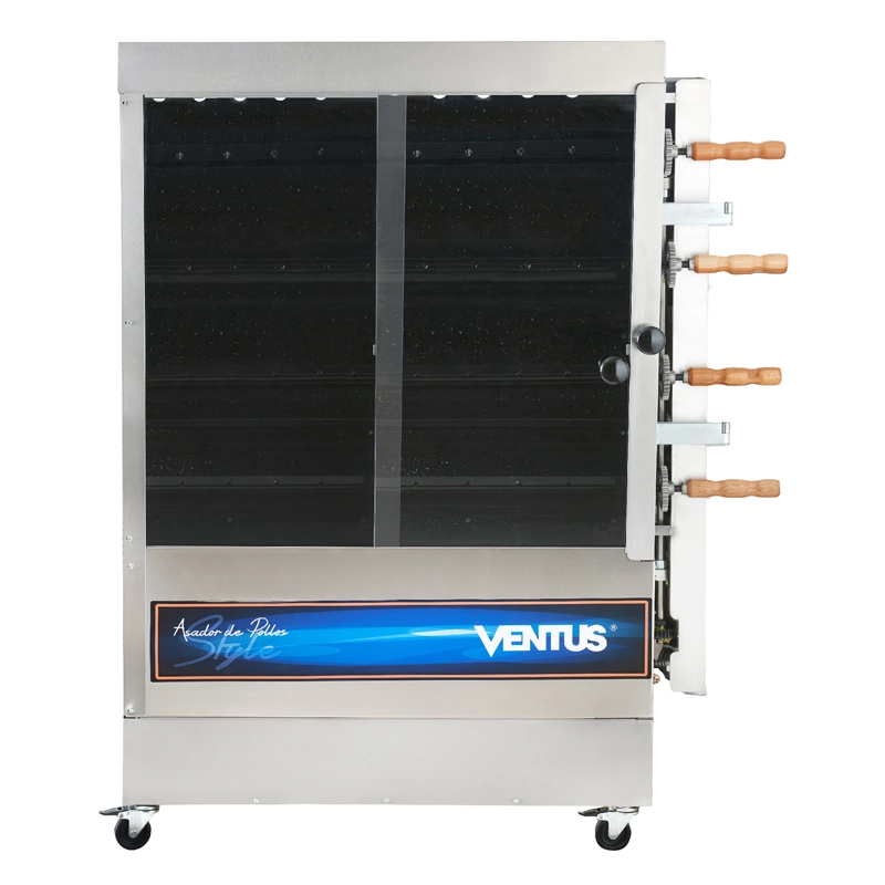 VENTUS ASADOR DE POLLOS A GAS PR-623N 4 ESPADAS - 1