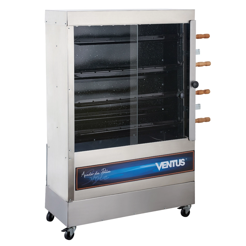 VENTUS ASADOR DE POLLOS A GAS PR-623N 4 ESPADAS - 2