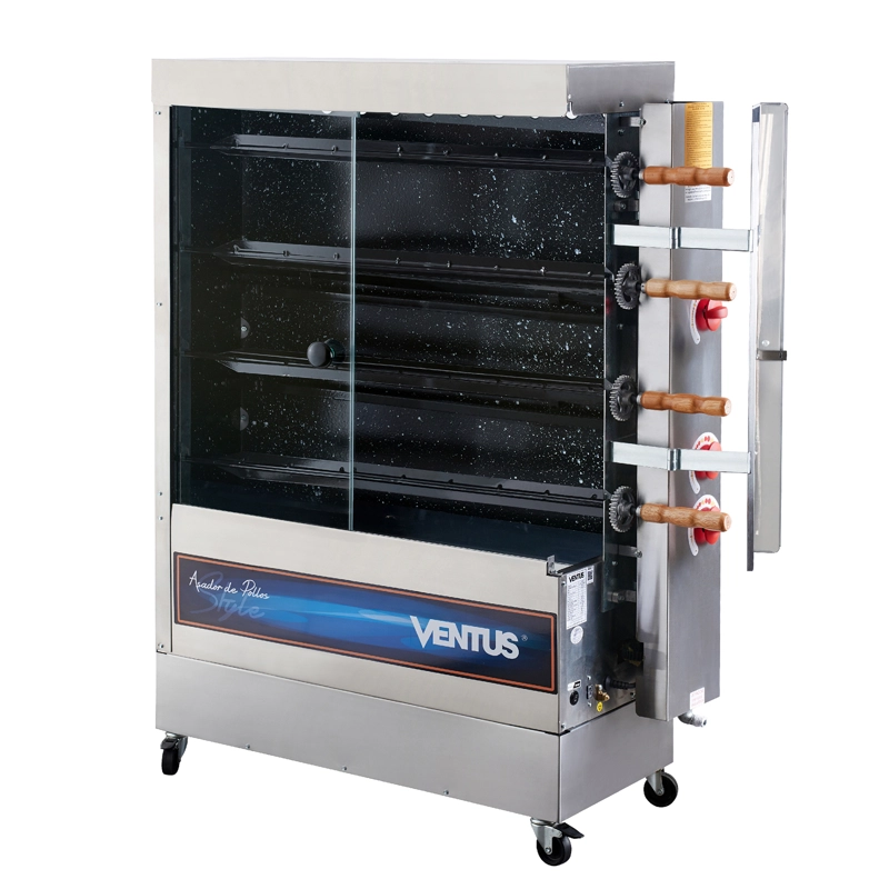 VENTUS ASADOR DE POLLOS A GAS PR-623N 4 ESPADAS - 3