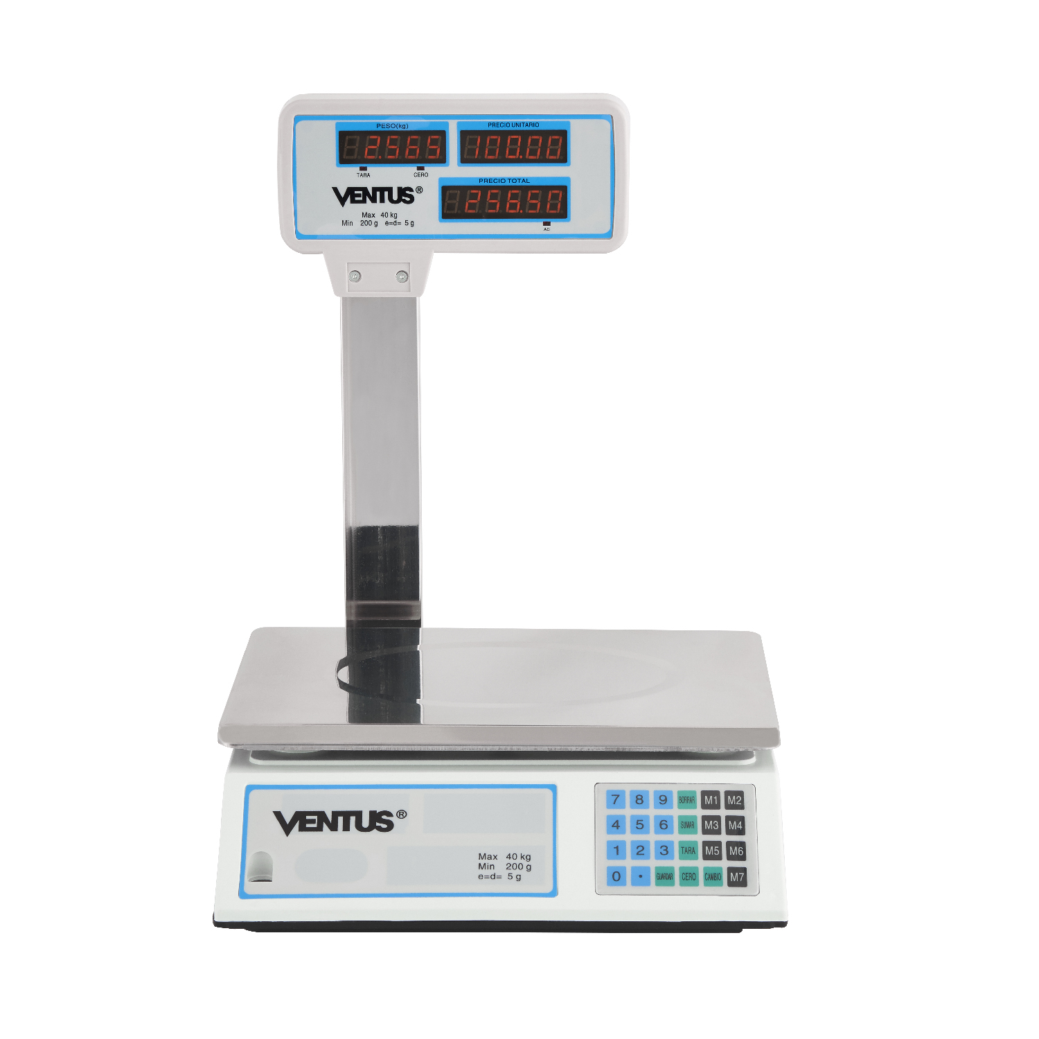 VENTUS BALANZA DIGITAL B-40VA VISOR AEREO 40 KG - 1