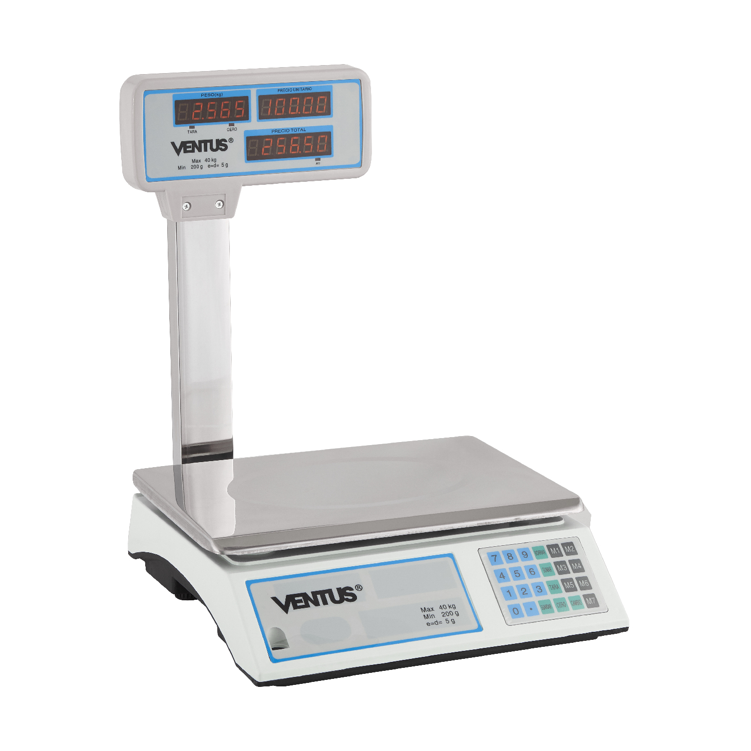 VENTUS BALANZA DIGITAL B-40VA VISOR AEREO 40 KG - 2