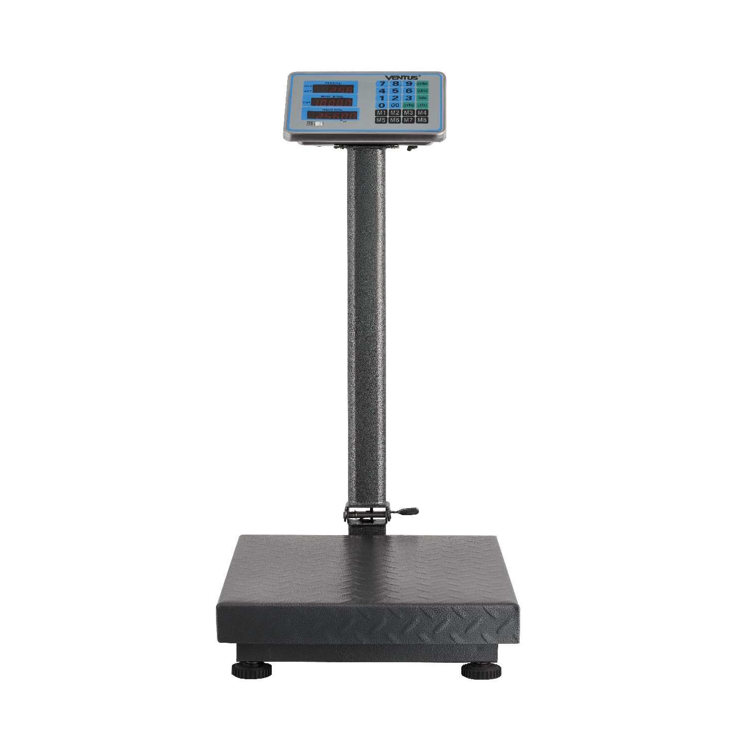 VENTUS BALANZA PLATAFORMA B-300A ACERO DIAMANTADO 300 KG - 1