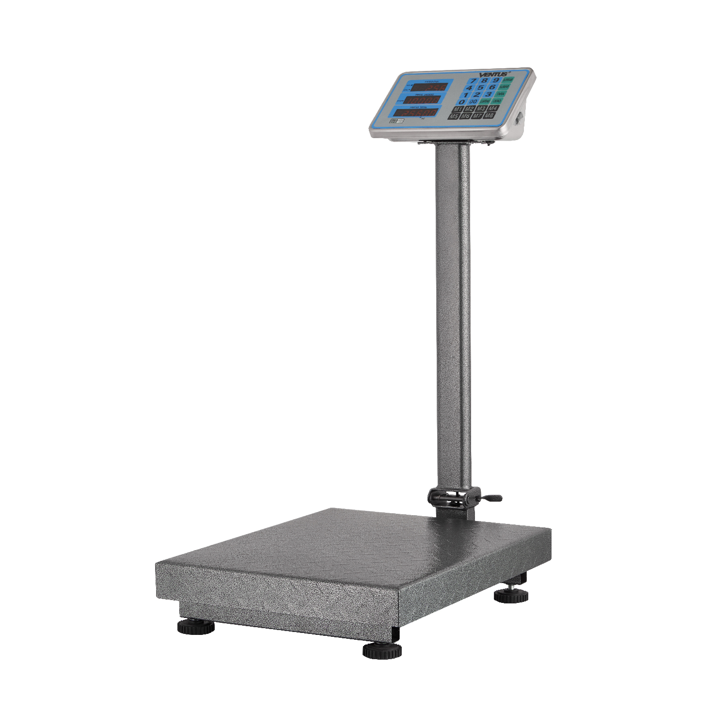 VENTUS BALANZA PLATAFORMA B-300A ACERO DIAMANTADO 300 KG - 2